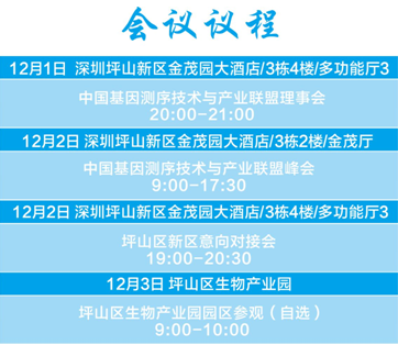 中国基因测序技术与产业联盟峰会