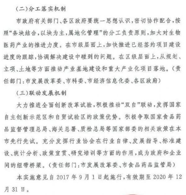 定了！上海优先发展生物制品，加快免疫细胞治疗、干细胞、基因治疗相关技术研究，9月1日开始实施。